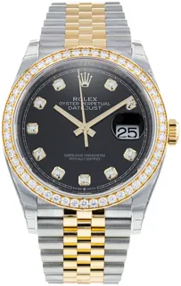 Rolex Datejust 36 126283RBR Yellow gold and Stainless steel Black