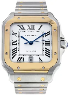 Cartier Santos W2SA0006 Yellow gold and Stainless steel Silver