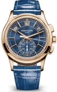 Patek Philippe Annual Calendar Chronograph 5905R-010 Rose gold Blue