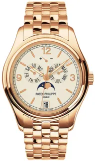 Patek Philippe Annual Calendar 5146/1R-001 39mm Rose gold Beige