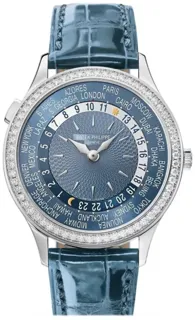 Patek Philippe World Time 7130G-014 White gold Blue