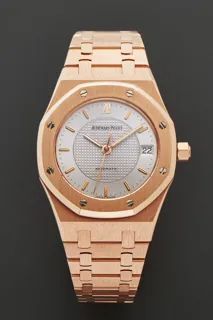 Audemars Piguet Royal Oak 15097OR 37mm 18k rose gold Silver