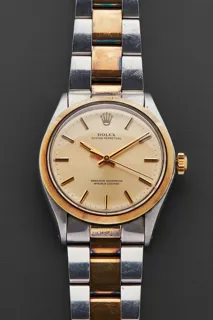 Rolex Oyster Perpetual 1002 34mm Stainless steel and 18k yellow gold Champagne