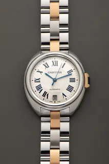 Cartier Clé de Cartier W2CL0003 37.5mm Rose gold and Stainless steel Silver