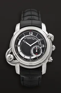 Michel Jordi Heritage Twins 42mm 18k white gold Black