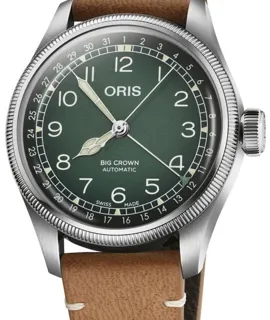 Oris Big Crown 01 754 7779 4067-Set 40mm Stainless steel Green