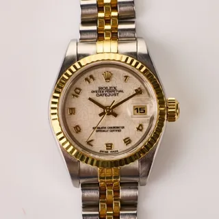 Rolex Lady-Datejust 69173 Stainless steel and 18k yellow gold White