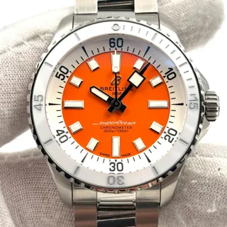 Breitling Superocean A17377211O1A1 36mm Stainless steel Orange