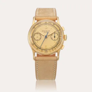 Patek Philippe Chronograph 130 18k yellow gold Champagne