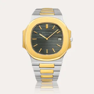 Patek Philippe Nautilus 3700 Stainless steel and 18k yellow gold Black