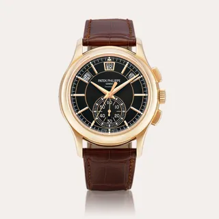 Patek Philippe Annual Calendar Chronograph 5905 42mm 18k rose gold Brown