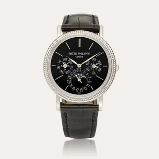 Patek Philippe Perpetual Calendar 5139 38mm 18k white gold Black