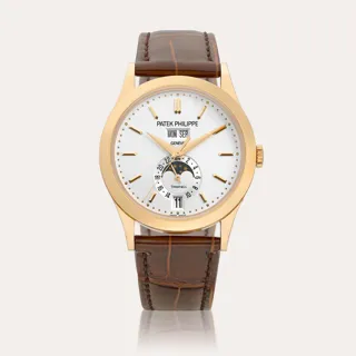 Patek Philippe Annual Calendar 5396 38.5mm 18k rose gold Silver