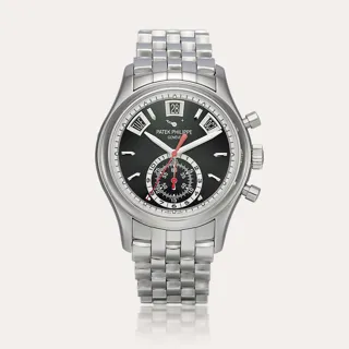 Patek Philippe Annual Calendar Chronograph 5960 Stainless steel Black