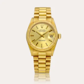 Rolex Datejust 31 6827 Yellow gold Champagne