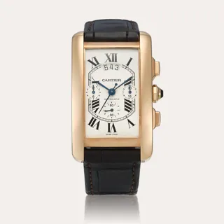 Cartier Tank Américaine 2893 18k rose gold Silver