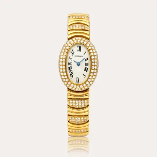 Cartier Baignoire 1960 18k yellow gold Silver