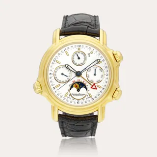 Jaeger-LeCoultre Calendrier Perpétuel Grand Réveil 180.1.99 18k yellow gold White