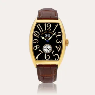 Franck Muller Cintree Curvex 6850 S6 GG 18k yellow gold Black