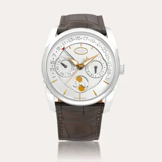 Parmigiani Fleurier Tonda PFC272-1202400 18k white gold Silver