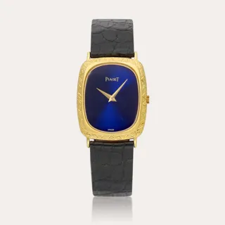 Piaget 9251 18k yellow gold Blue