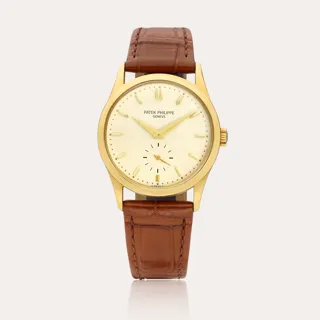 Patek Philippe Calatrava 5096 33.5mm 18k yellow gold Silver