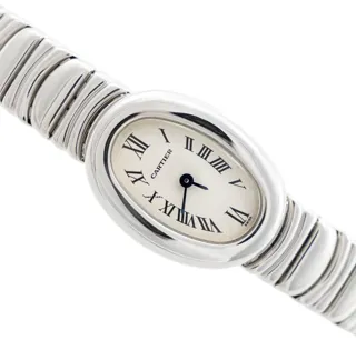 Cartier Baignoire 2369 18mm White gold Silver