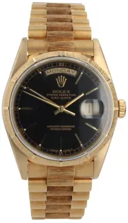 Rolex Day-Date 36 18248 18k yellow gold Black