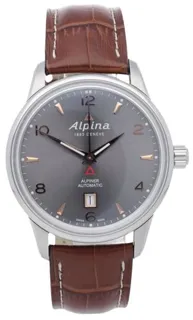 Alpina Alpiner AL-525VG4E6 42mm Stainless steel Gray