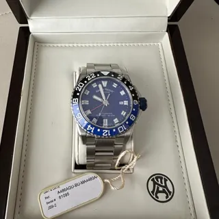 Armand Nicolet A486AGU-BU-MA 448 44mm Stainless steel Blue