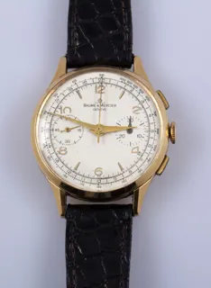 Baume & Mercier Chronograph 18k yellow gold Silver