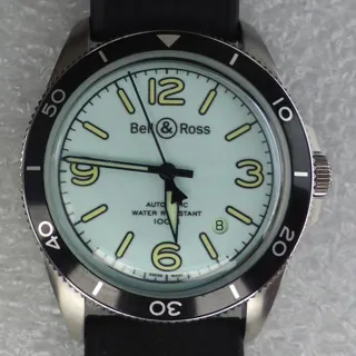 Bell & Ross Vintage BRV292-LUM-ST/SRB 41mm Stainless steel Green