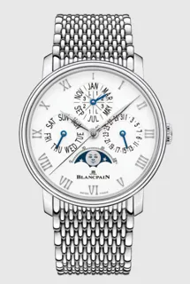 Blancpain Quantième Perpétuel Phases de Lune 6656-1127-MMB Stainless steel White