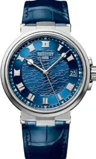 Breguet Marine 5517BB/Y2/9ZU 40mm White gold Blue