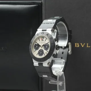 Bulgari Diagono AC 38 TA 38mm Aluminium Champagne