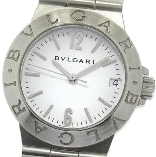 Bulgari Diagono LCV 29 S 29mm Stainless steel White