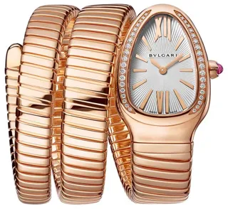 Bulgari Serpenti 103002 35mm Rose gold Silver