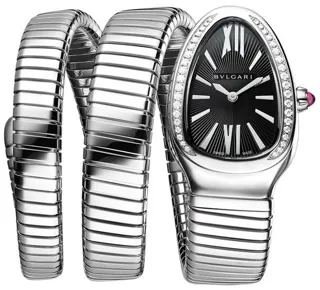 Bulgari Serpenti 103433 35mm Stainless steel Black