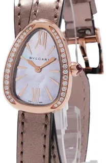 Bulgari Serpenti SPP27WPGDL/ 27mm Rose gold White