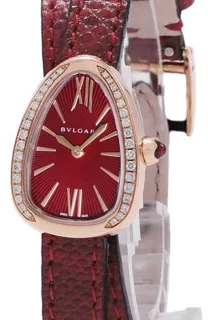 Bulgari Serpenti SPP27C9PGDL 27mm Rose gold Red