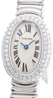 Cartier Baignoire WB5095L2 White gold Silver