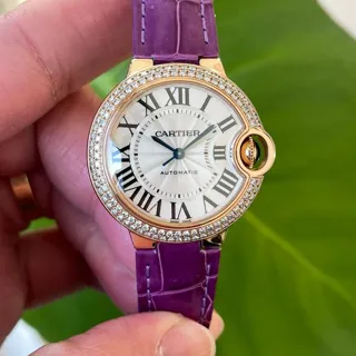 Cartier Ballon Bleu 33mm WE902036 33mm Rose gold White