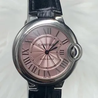 Cartier Ballon Bleu 33mm WSBB0002 33mm Stainless steel Pink