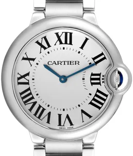 Cartier Ballon Bleu 36mm W69011Z4 Stainless steel Silver