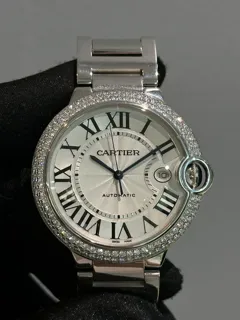 Cartier Ballon Bleu WE9009Z3 White gold Silver