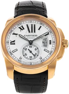 Cartier Calibre de Cartier W7100009 Rose gold Silver