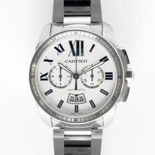 Cartier Calibre de Cartier W7100045 42mm Stainless steel Silver