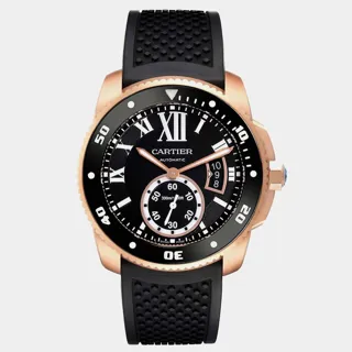 Cartier Calibre de Cartier W7100052 Rose gold Black