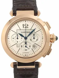 Cartier Pasha W3019951 42mm Rose gold Silver