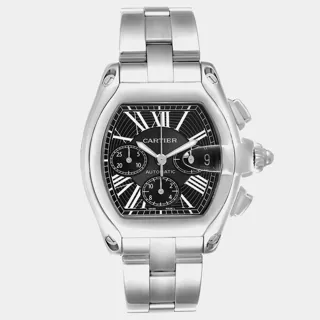 Cartier Roadster W62020X6 49mm Stainless steel Black